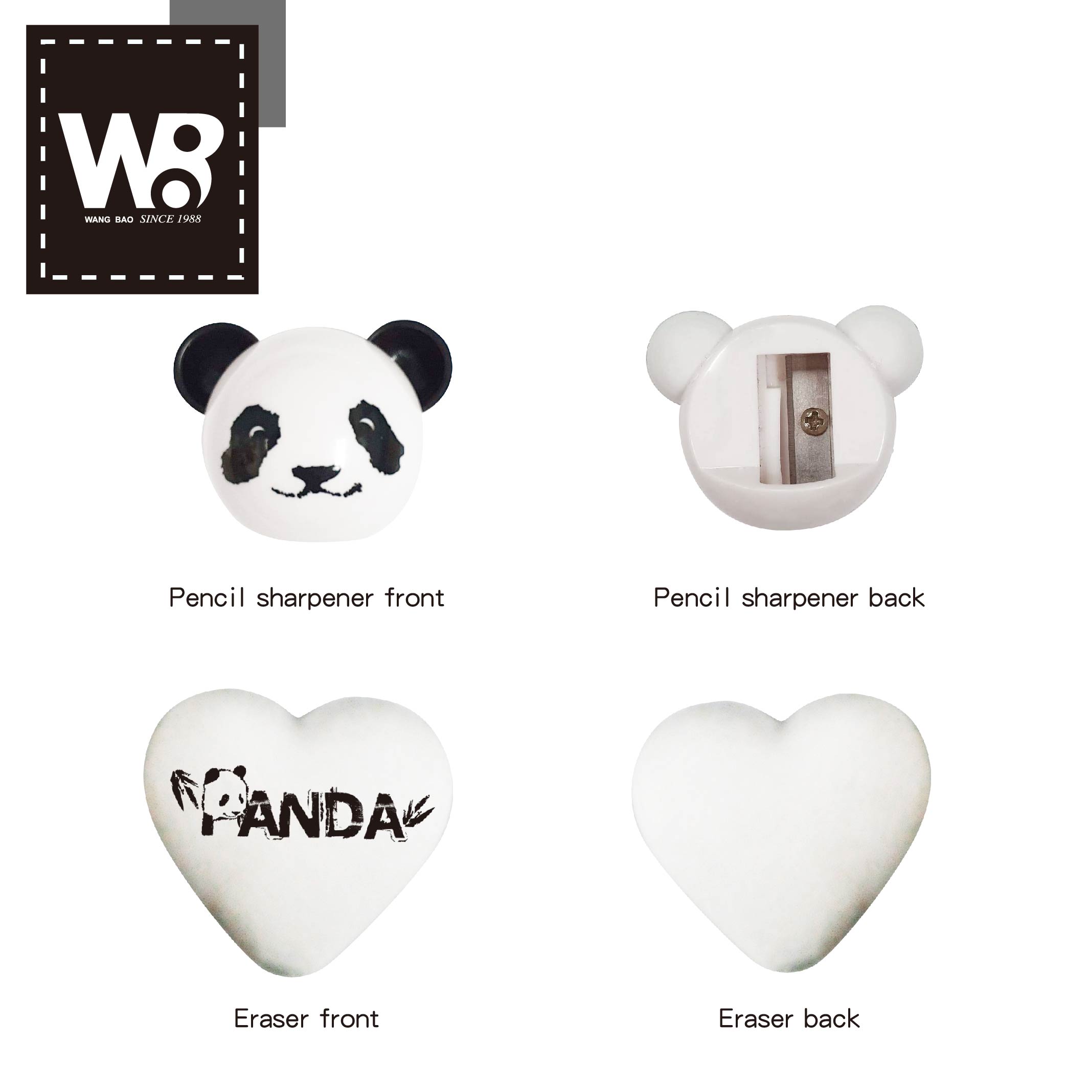 Panda stationery set